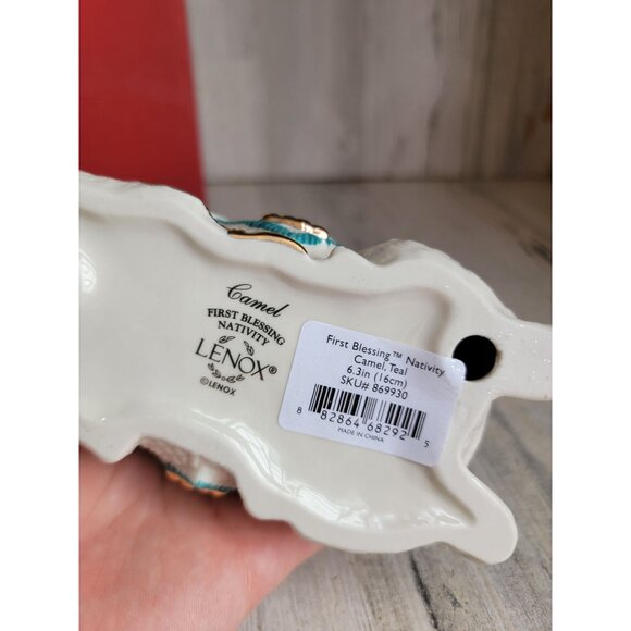 Lenox NEW camel teal first blessing Nativity animal Xmas figure - Picture 6 of 6